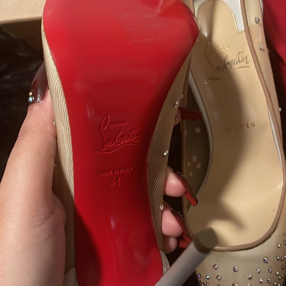Christian Louboutin Follies Strass White size 41 - Picture 8 of 8